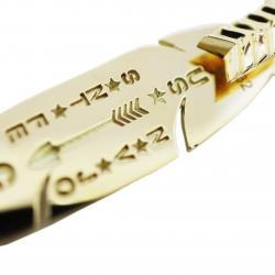 CS NAVAJO SHERIFF STAR ARROW FEATHER 18K GOLD - VIP EXCLUSIVE
