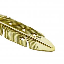 CS NAVAJO SHERIFF STAR ARROW FEATHER PENDANT 18K GOLD – STARRY TAIPEI