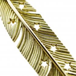 CS NAVAJO SHERIFF STAR ARROW FEATHER PENDANT 18K GOLD – STARRY TAIPEI
