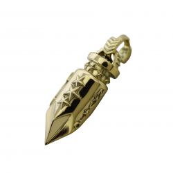 BIG AROMATIC BULLET ARROW TAIL BAIL PENDANT 18K GOLD - VIP EXCLUSIVE