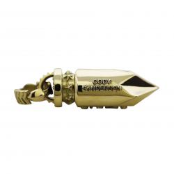 BIG AROMATIC BULLET ARROW TAIL BAIL PENDANT 18K GOLD - VIP EXCLUSIVE