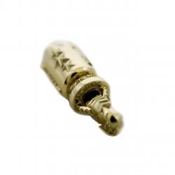BIG AROMATIC BULLET ARROW TAIL BAIL PENDANT 18K GOLD - VIP EXCLUSIVE