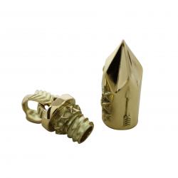 BIG AROMATIC BULLET ARROW TAIL BAIL PENDANT 18K GOLD - VIP EXCLUSIVE