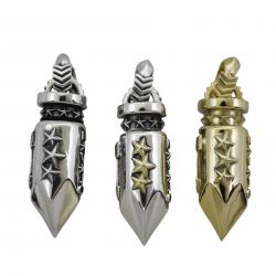 BIG AROMATIC BULLET ARROW TAIL BAIL PENDANT 18K GOLD - VIP EXCLUSIVE