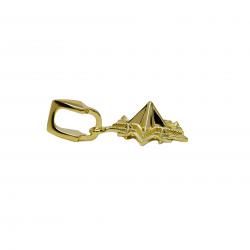 TINY SPIKE STARRY W / ARROW HEAD BAIL PENDANT 18K GOLD - VIP EXCLUSIVE