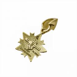 TINY SPIKE STARRY W / ARROW HEAD BAIL PENDANT 18K GOLD - VIP EXCLUSIVE