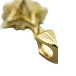 TINY SPIKE STARRY W / ARROW HEAD BAIL PENDANT 18K GOLD - VIP EXCLUSIVE