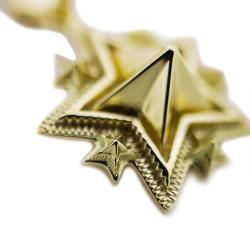 TINY SPIKE STARRY W / ARROW HEAD BAIL PENDANT 18K GOLD - VIP EXCLUSIVE