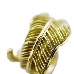 LARGE CS NAVAJO SHERIFF STAR ARROW FEATHER RING 18K GOLD - VIP EXCLUSIVE