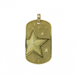 CS BEAT THE VIRUS DOG TAG 18K GOLD - VIP EXCLUSIVE