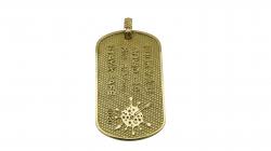 CS BEAT THE VIRUS DOG TAG 18K GOLD - VIP EXCLUSIVE