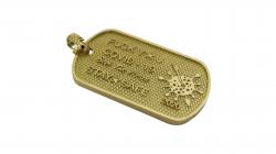 CS BEAT THE VIRUS DOG TAG 18K GOLD - VIP EXCLUSIVE