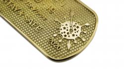 CS BEAT THE VIRUS DOG TAG 18K GOLD - VIP EXCLUSIVE