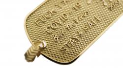 CS BEAT THE VIRUS DOG TAG 18K GOLD - VIP EXCLUSIVE