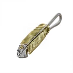 CS NAVAJO TINY STAR ARROW FEATHER RIGHT TWISTED 18K/PLATINUM - VIP EXCLUSIVE