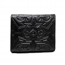 CS LEATHER PRINTED LOGO DRINK BAG - BLACK