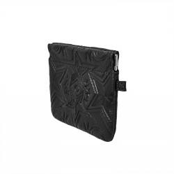 CS LEATHER PRINTED LOGO COIN PURSE- BLACK