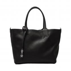 CS ARROW RISING STAR ZIPPER DOUBLE SIDED WEARABLE DENIM LEATHER TOTE BIG