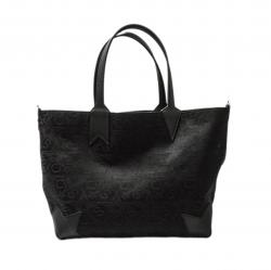 CS ARROW RISING STAR ZIPPER DOUBLE SIDED WEARABLE DENIM LEATHER TOTE BIG