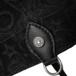 CS ARROW RISING STAR ZIPPER DOUBLE SIDED WEARABLE DENIM LEATHER TOTE BIG