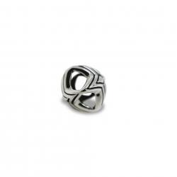 TINY DOUBLE FACE STAR IN STAR STUD PENDANT (with stainless ball chain 18"/20"/24")