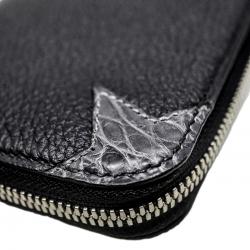 CS ARROW RISING STAR ZIPPER LEATHER BI-FOLD LONG WALLET