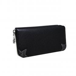 CS ARROW RISING STAR ZIPPER LEATHER BI-FOLD LONG WALLET
