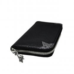 CS ARROW RISING STAR ZIPPER LEATHER BI-FOLD LONG WALLET