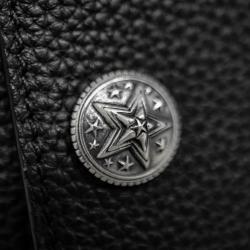 CS BUTTON LEATHER LONG WALLET