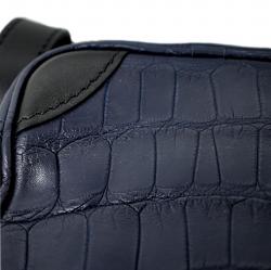 DEPP STAR ZIPPER LEATHER COURIER BAG