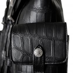 STAR IN STAR CROCODILE LEATHER BACKPACK