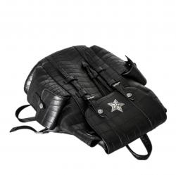 STAR IN STAR CROCODILE LEATHER BACKPACK
