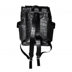 STAR IN STAR CROCODILE LEATHER BACKPACK