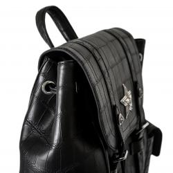 STAR IN STAR CROCODILE LEATHER BACKPACK