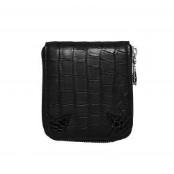 CS ARROW RISING STAR ZIPPER CROCODILE LEATHER  BI-FOLD WALLET