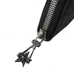 CS ARROW RISING STAR ZIPPER CROCODILE LEATHER  BI-FOLD WALLET