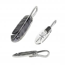 5 in 1 CS NAVAJO SHERIFF STAR ARROW FEATHER NECKLACE WITH 6 FEATHER BEADS