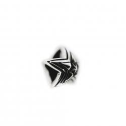 TINY DOUBLE FACE STAR IN STAR STUD PENDANT