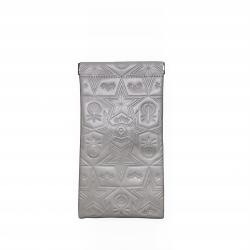 【GIFT WITH PURCHASE】CS LEATHER PRINTED LOGO GLASSES BAG - WHITE