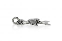 TINY CHIEF KILL HATER CROSSED ARROW PENDANT