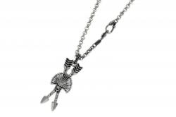 TINY CHIEF KILL HATER CROSSED ARROW PENDANT
