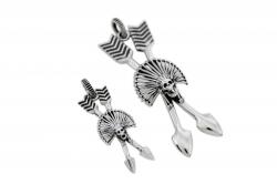 TINY CHIEF KILL HATER CROSSED ARROW PENDANT