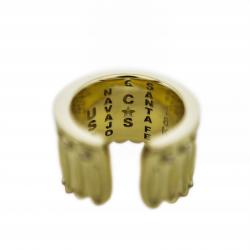 FEATHER HEAD STAR RING 18K GOLD WITH DIAMONDS