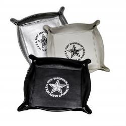 【GIFT WITH PURCHASE ONLINE】LEATHER PRINTED LOGO TRAY - BLACK