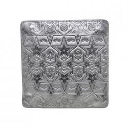 【GIFT WITH PURCHASE ONLINE】LEATHER PRINTED LOGO TRAY - SILVER