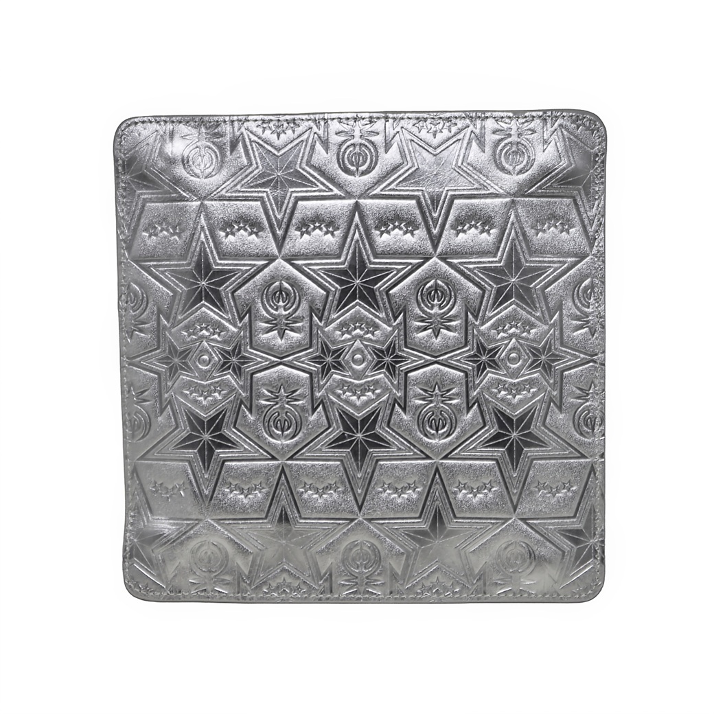 【GIFT WITH PURCHASE ONLINE】LEATHER PRINTED LOGO TRAY - SILVER