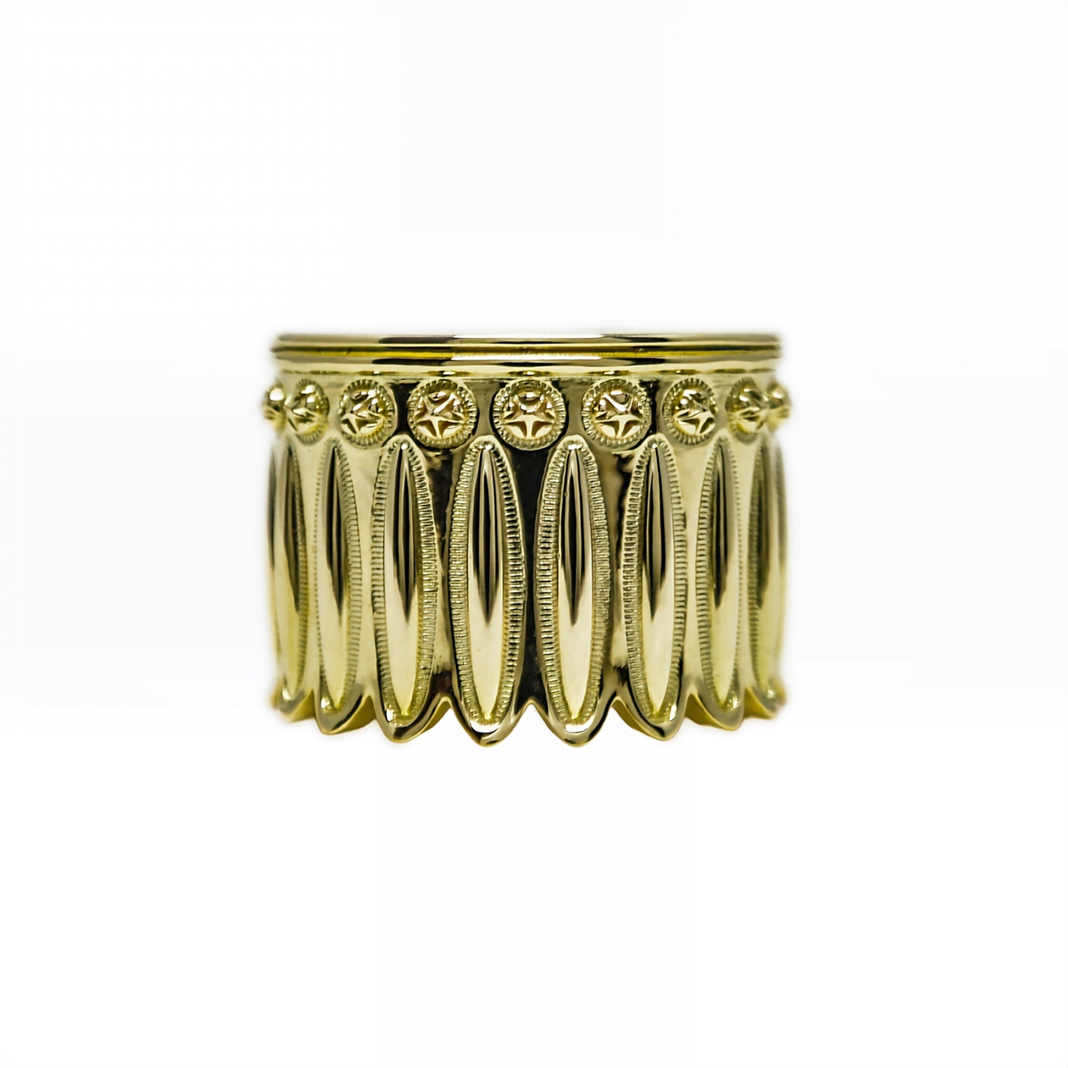 FEATHER HEAD STAR RING 18K GOLD - VIP EXCLUSIVE