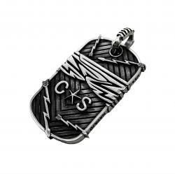 DOUBLE HEADS THUNDERBIRD DOG TAG