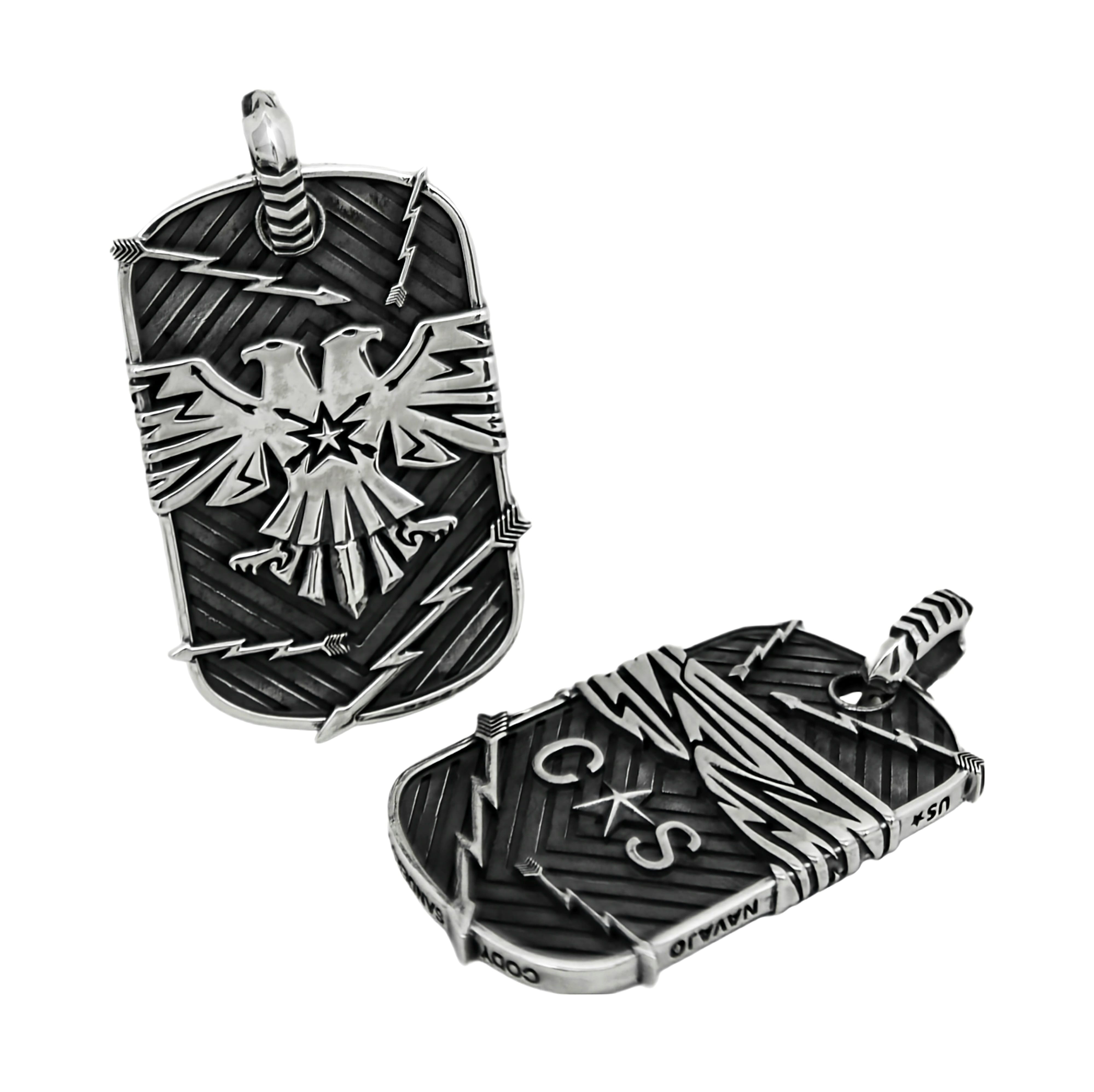 DOUBLE HEADS THUNDERBIRD DOG TAG