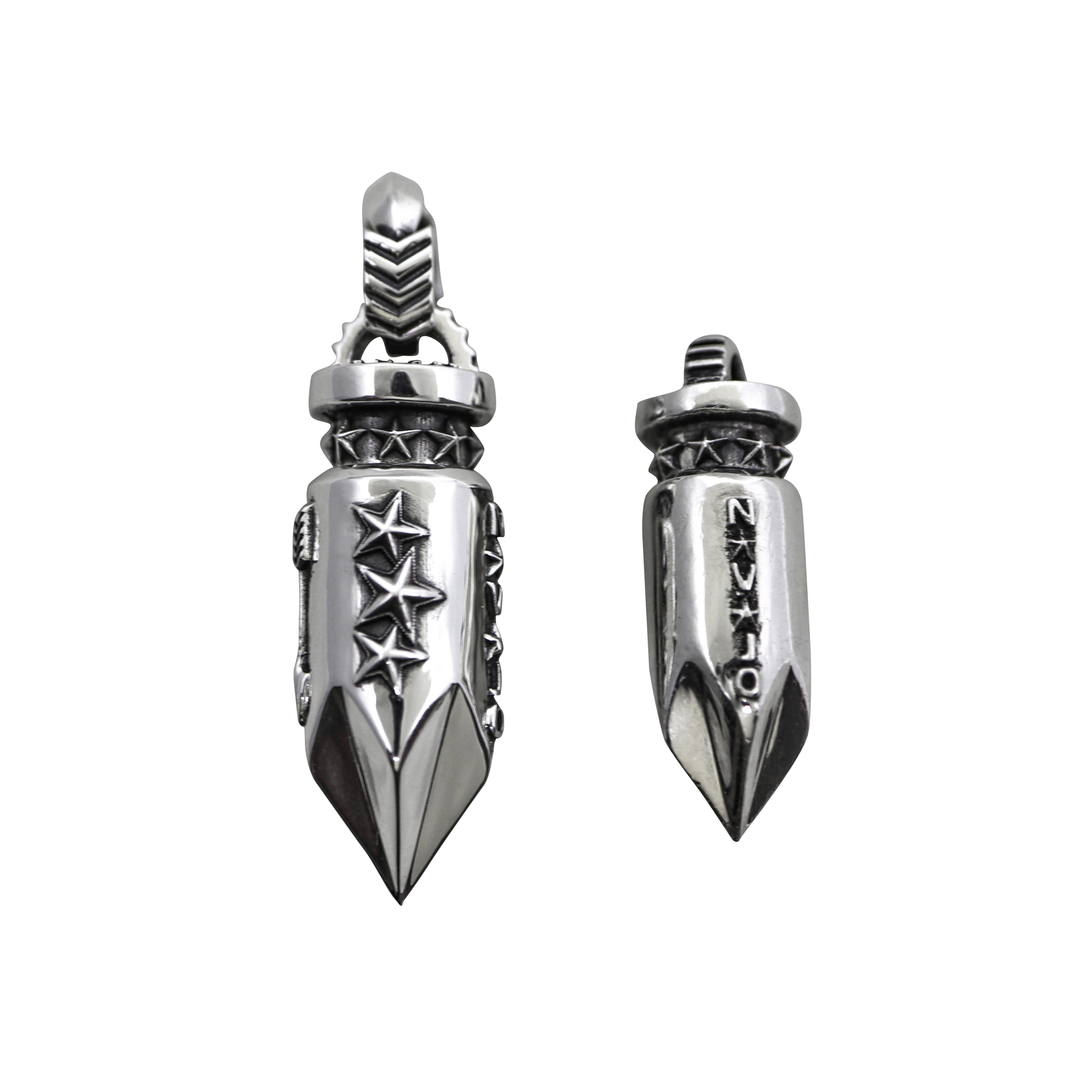 BIG AROMATIC BULLET ARROW TAIL BAIL PENDANT